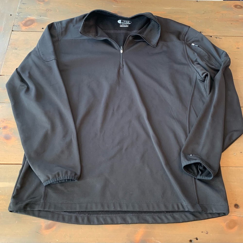 Izod Cool FX Golf 1/4 Zip Pullover Size L Gray